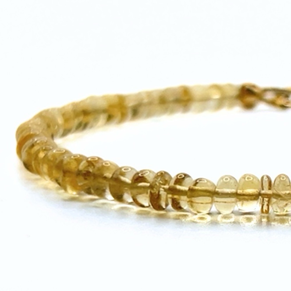 Elegant Citrine Gemstone Beaded Bracelet